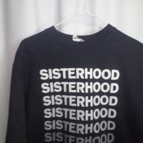 Sisterhood Sweatshirt S Women Long Sleeve Dark Gray - Picture 9 of 13